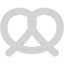 light gray pretzel icon