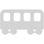 light gray railroad car icon