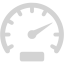 light gray speedometer icon