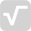 light gray square root icon