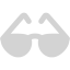 light gray sun glasses icon