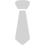 light gray tie icon