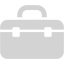 light gray tool box icon