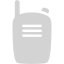 light gray walkie talkie radio icon