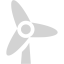 light gray wind turbine icon