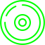 lime compact disc icon