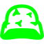 lime helmet icon