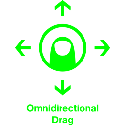 omnidirectional drag 2 icon