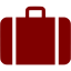 maroon baggage icon