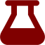 maroon beaker icon