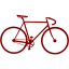 maroon bike icon