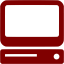 maroon computer icon