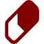 maroon eraser icon