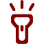 maroon flashlight icon