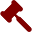 maroon gavel 2 icon