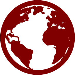 Maroon globe 2 icon - Free maroon globe icons