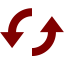 maroon loop circular icon