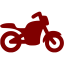 maroon motorcycle icon