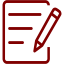 maroon notepad icon