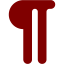 maroon pi icon