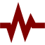 maroon pulse icon