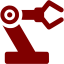 maroon robot icon