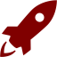 maroon rocket icon