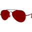 maroon sunglasses icon