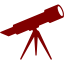 maroon telescope icon