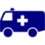 navy blue ambulance 4 icon