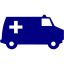 navy blue ambulance 5 icon