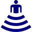 navy blue amphitheater icon