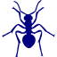 navy blue ant icon