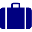 navy blue baggage icon