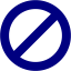 navy blue ban icon