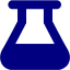 navy blue beaker icon