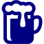 navy blue beer icon