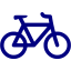 navy blue bicycle icon