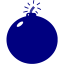 navy blue bomb 3 icon