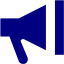 navy blue bullhorn icon