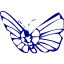 navy blue butterfly 2 icon