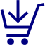 navy blue cart 32 icon