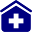 navy blue clinic icon