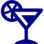 navy blue cocktail icon