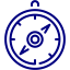 navy blue compass 2 icon