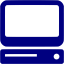 navy blue computer icon