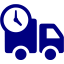 navy blue delivery food icon