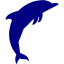 navy blue dolphin 2 icon