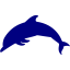 navy blue dolphin icon