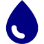 navy blue droplet icon